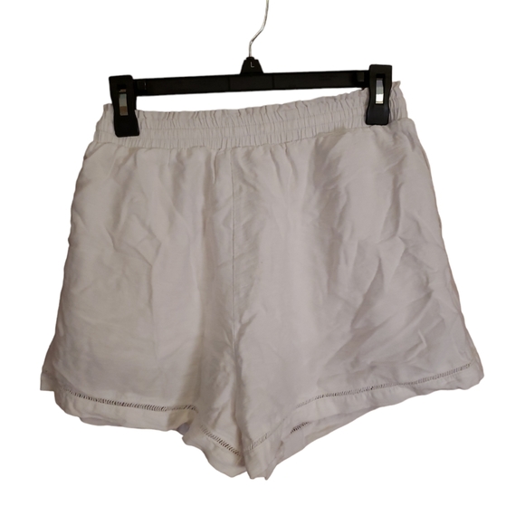 Princess Polly Women's Size 8 White Linen Shorts - Picture 2 of 6